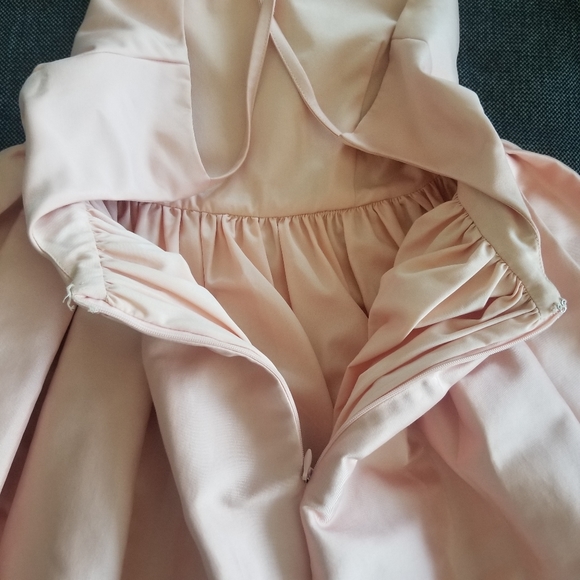 Gracia Pink Babydoll, Pleated Mini Dress -size small - Picture 6 of 12